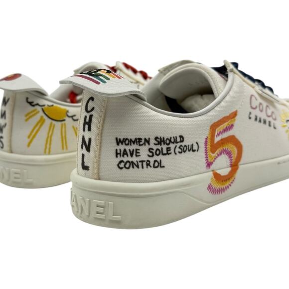 Size 41/8US/9.5W - Chanel Pharrell Williams Low-Top Sneaker - Picture 5 of 11